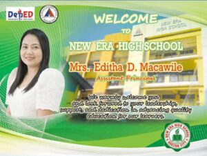 Welcome, Editha D. Macawile